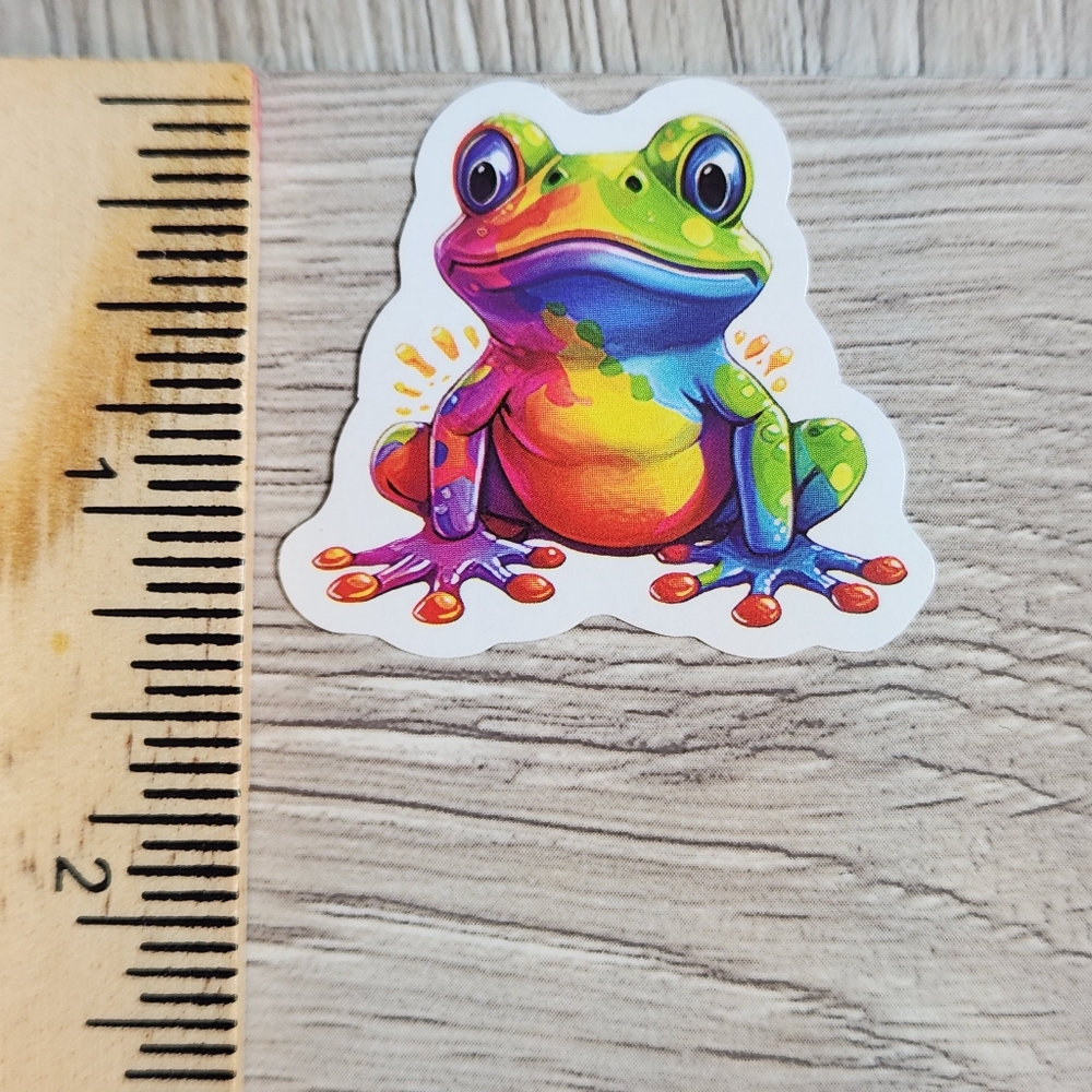 10 for $10 Funky Frog Stickers Decals Psychedelic Frogs Animal Sticker